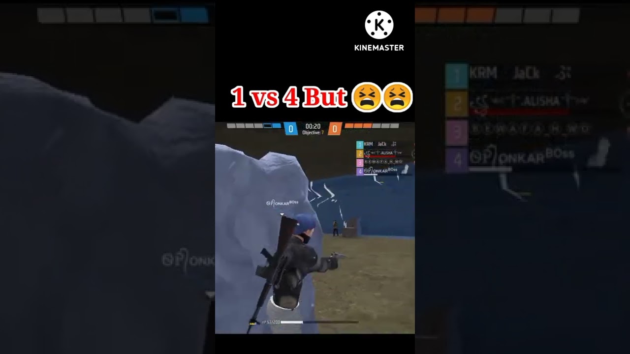 1 vs 4 Cluch But 😫😫😫 