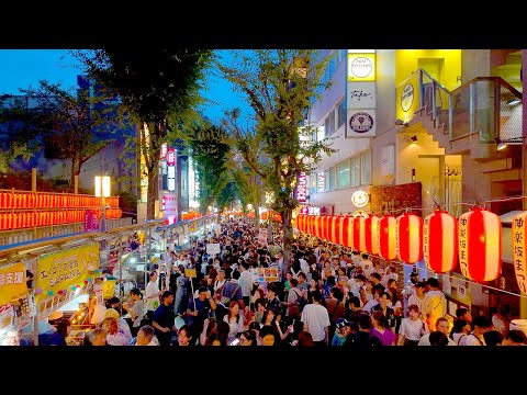 4K60 [Kagurazaka Festival] Hozuki Market Alley Tour 2025 Tokyo Japan