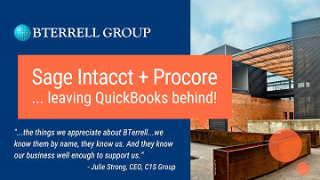 Sage Intacct + Procore + BTerrell deliver on #construction technology results and value