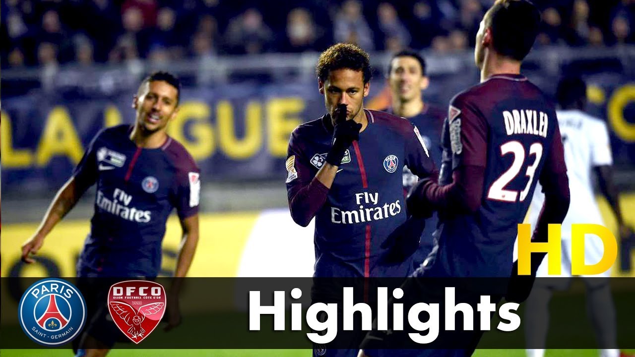  PSG vs Dijon 8-0 All Goals and Extended Highlights -17/01/2018 PSG On fire Neymar nets four Goals
