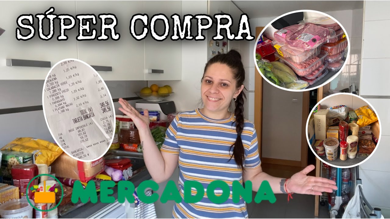 🛒SÚPER COMPRA🛒 // Compra en Mercadona // Compra familia numerosa