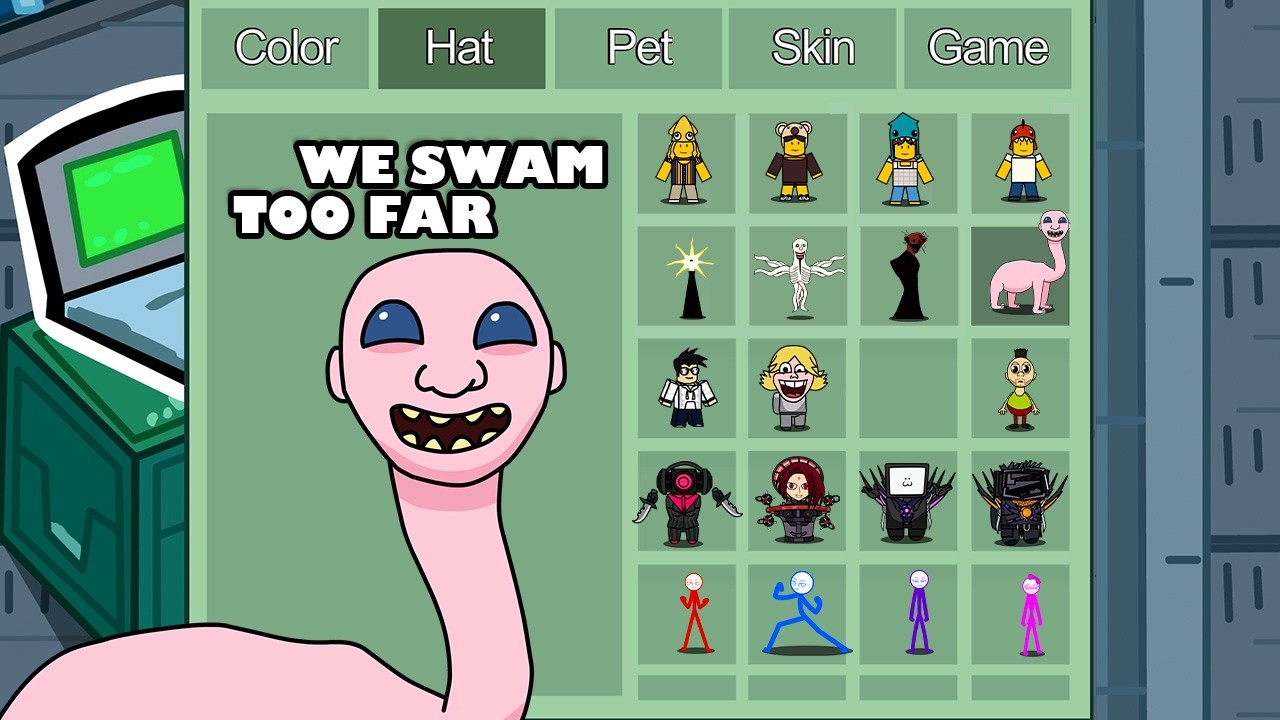 We Swam Too Far in Among Us ◉ 1000 iQ funny impostor