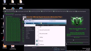 Trillium Security MultiSploit Tool v6.2 - Security Embedded File WSF Exploit