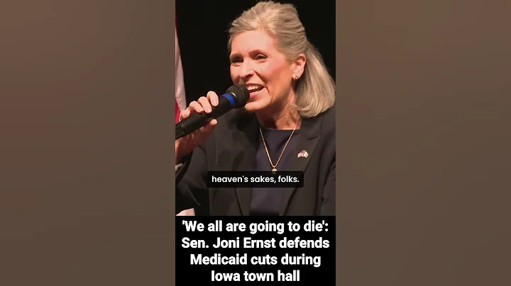 Ernst draws groans at Iowa town hall after retort on Medicaid cuts, saying 'we all are going to die'