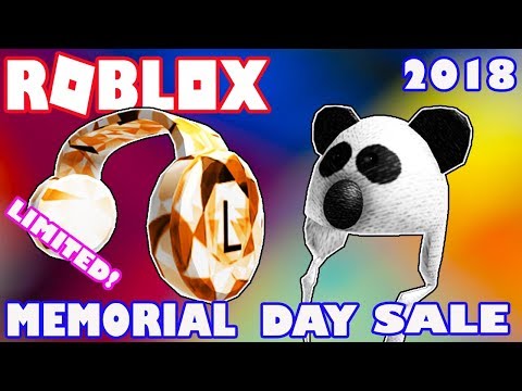 Sale Roblox Memorial Day Sale 2018 Items Day 1 Limited - panda d roblox