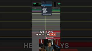 How to nudge regions quickly in Pro Tools #shorts #protools #recording #music