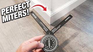 How To Get The PERFECT Miter Angle On Baseboard EVERY TIME! Tool Every DIYer NEEDS!
