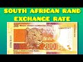 South African Rand (ZAR) Exchange Rate Today | Dollar | Pound | Euro | Kwacha | Riyal | Dirham | Yen