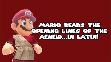 Mario reads the opening lines of the Aeneid...in Latin!