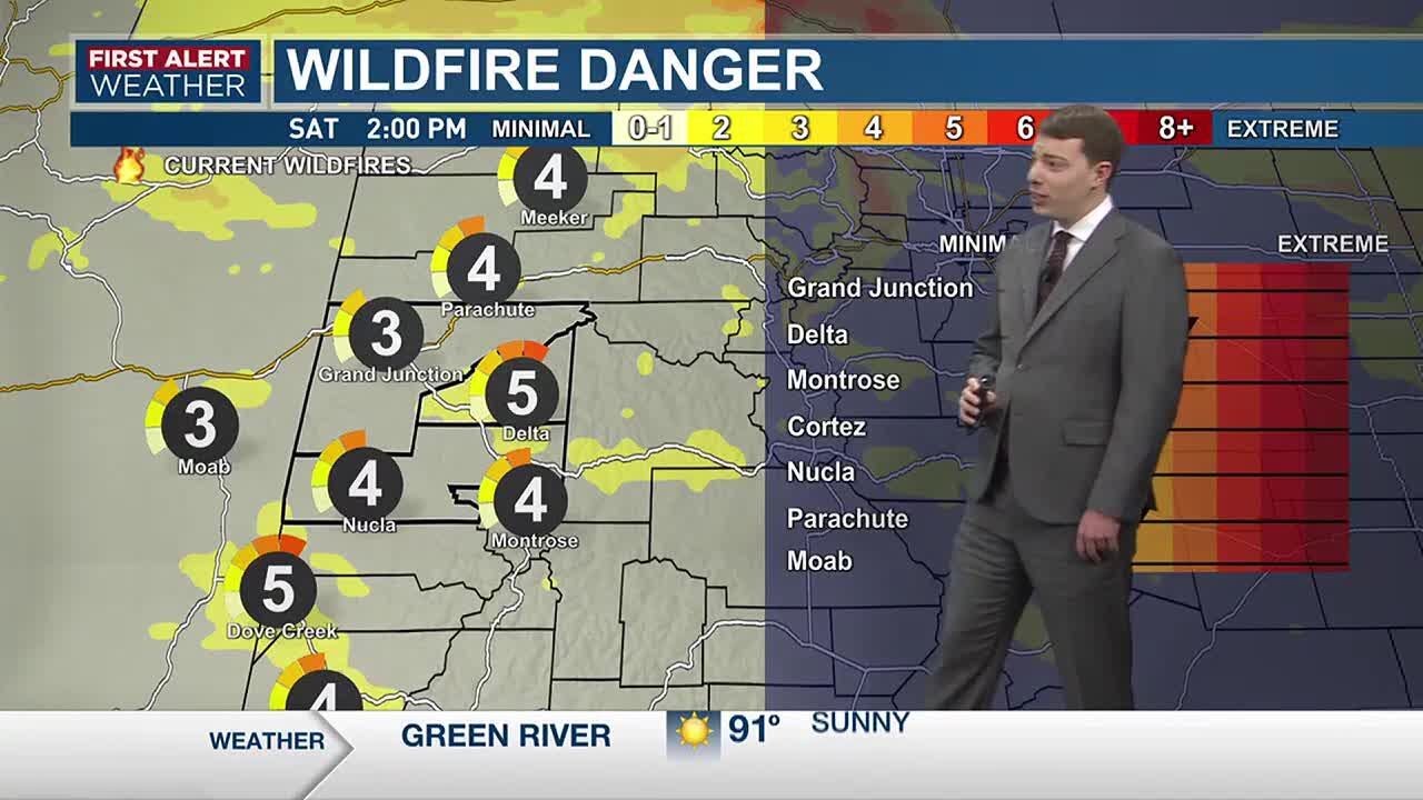Warm Weekend with Slight Fire Risk - YouTube