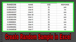 How to Create a Random Sample in Excel - how to create a simple random sample using excel