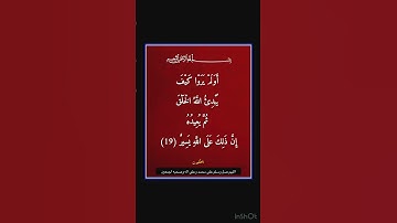 سورة العنكبوت - سورة 29 - اية 19