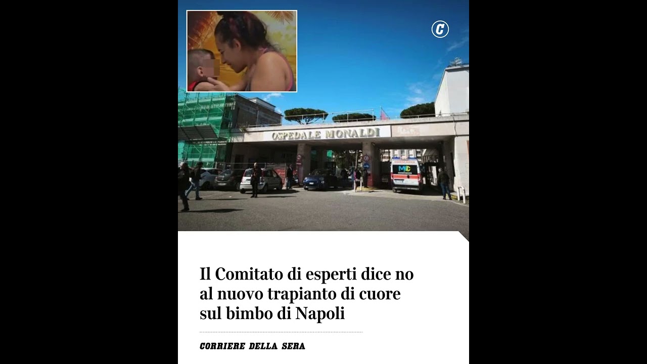 Il comitato di esperti dice no al nuovo trapianto di cuore sul bimbo di Napoli #shorts #news