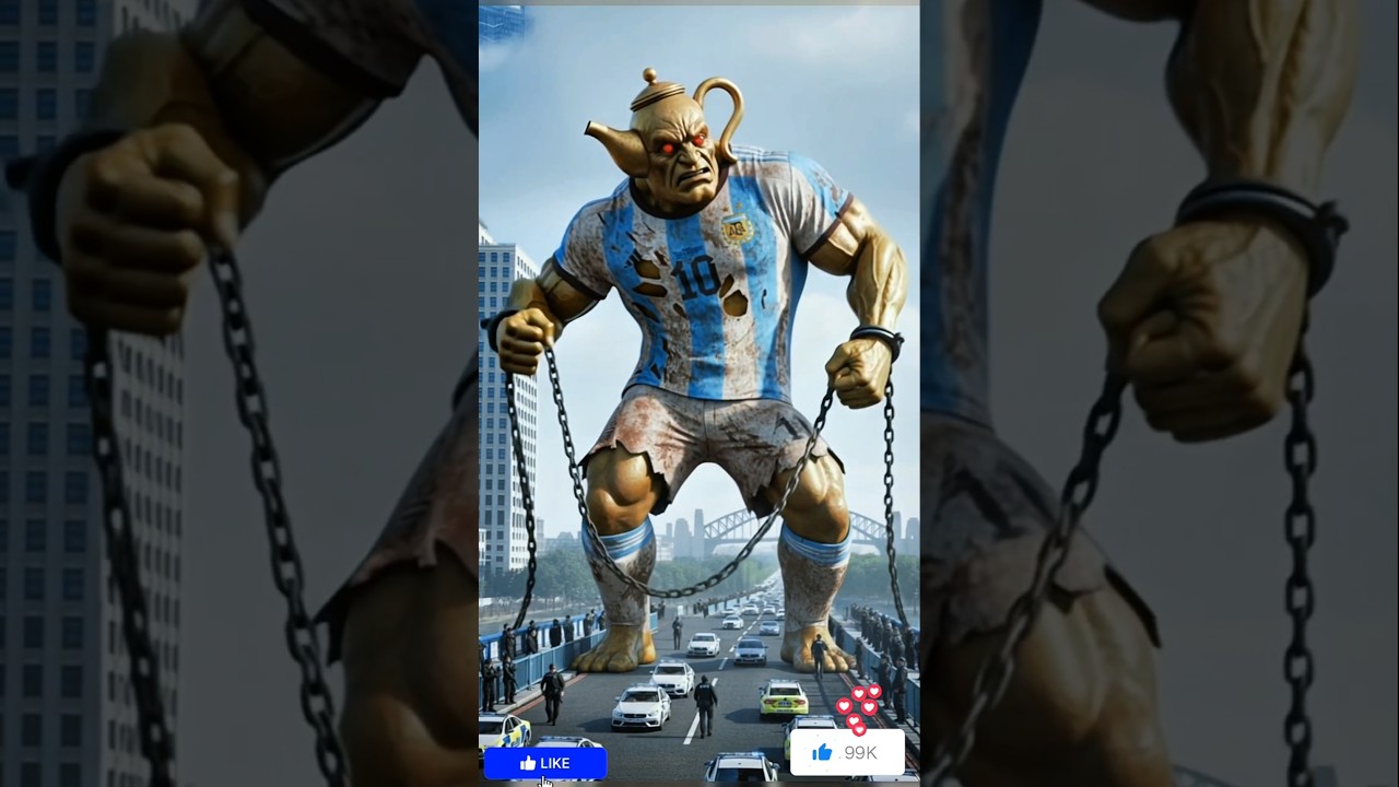 giant brainrot dancing in the middle of the city crowd 🤸‍♂️❤️ 