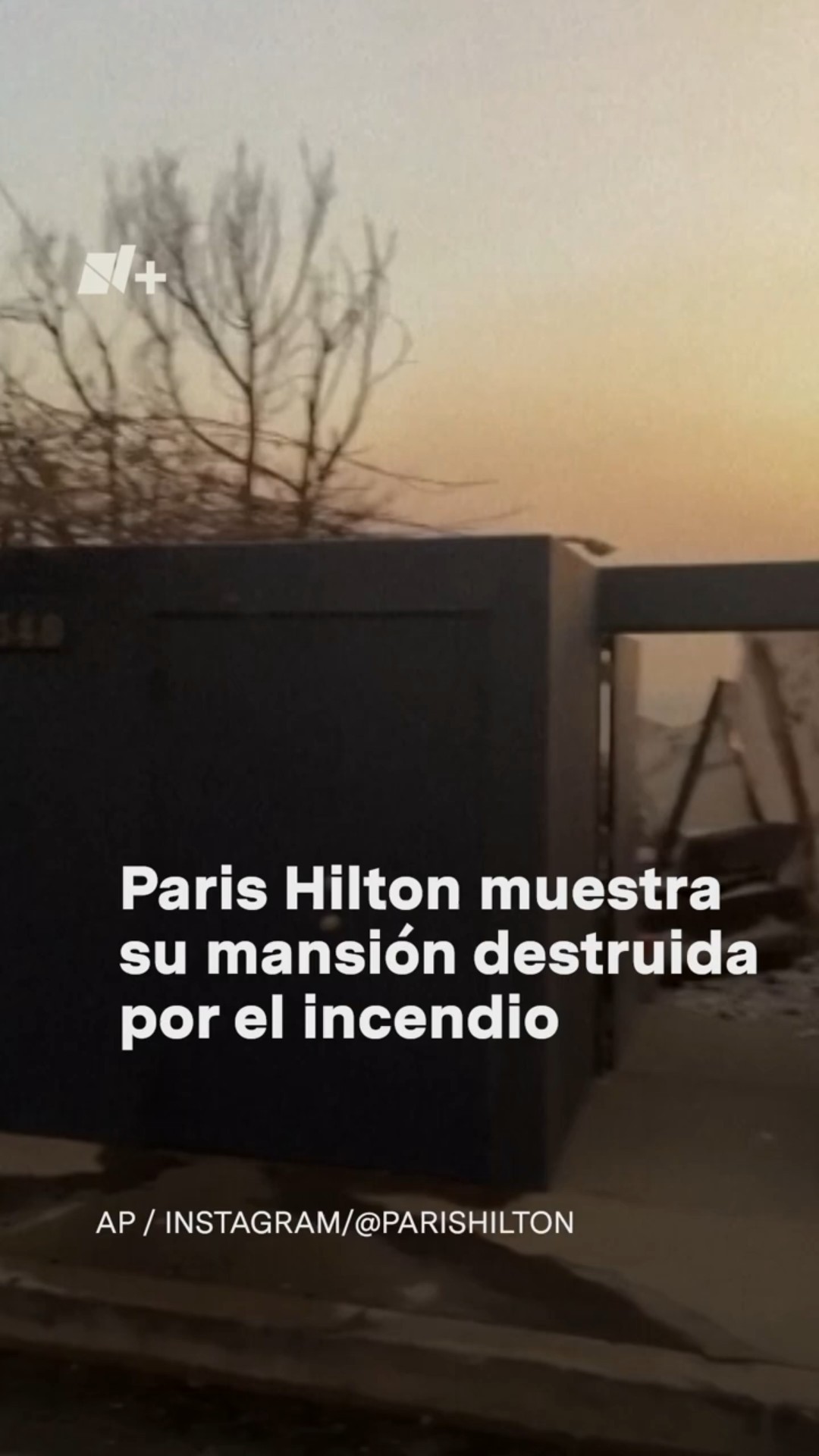 Paris Hilton muestra su mansión destruida por el incendio de Los Ángeles #nmas #california #shorts