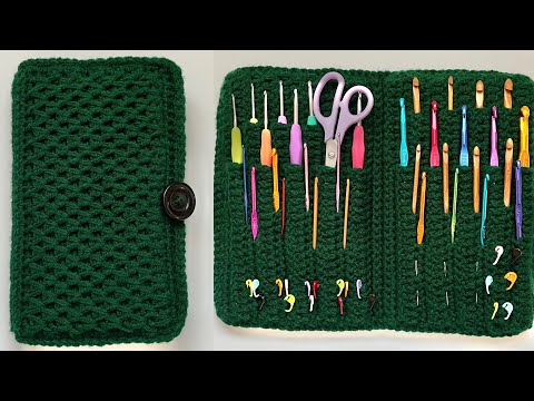 Crochet - Crochet Hook Case - Honeycomb Stitch 