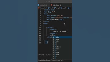 Hide and Show Content Without CSS | HTML "summary" tag #shorts