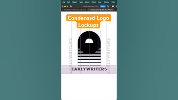 Create Condensed Logo Lockups with this Adobe Illustrator script #logo #adobeillustrator