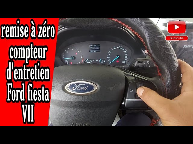Ford Fiesta VII : comment réinitialisé compteur d'entretien - YouTube