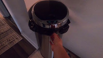 iTouchless 13 Gallon Touchless Sensor Kitchen Trash Can with Odor Control System, Brushed Stainless