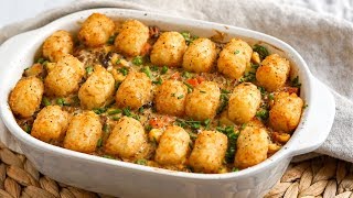 Easy Tater Tot Cerole Recipe Vegan