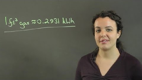 How to Convert One Cubic Foot of Gas to Kilowatt-Hours : Conversions & Other Math Tips