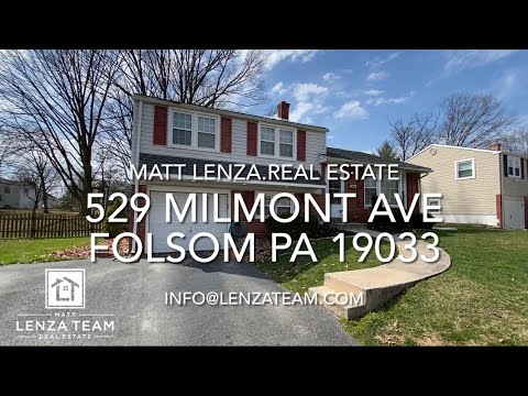 529 Milmont Ave, Folsom, PA home video tour