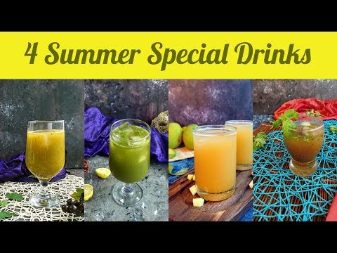 4-summer-special-drinks-|-summer-drinks-indian-recipes-in-hindi-|-easy-summer-drinks-to-make-at-home