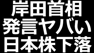 岸田首相が「またやらかした」という声も。日本株下落