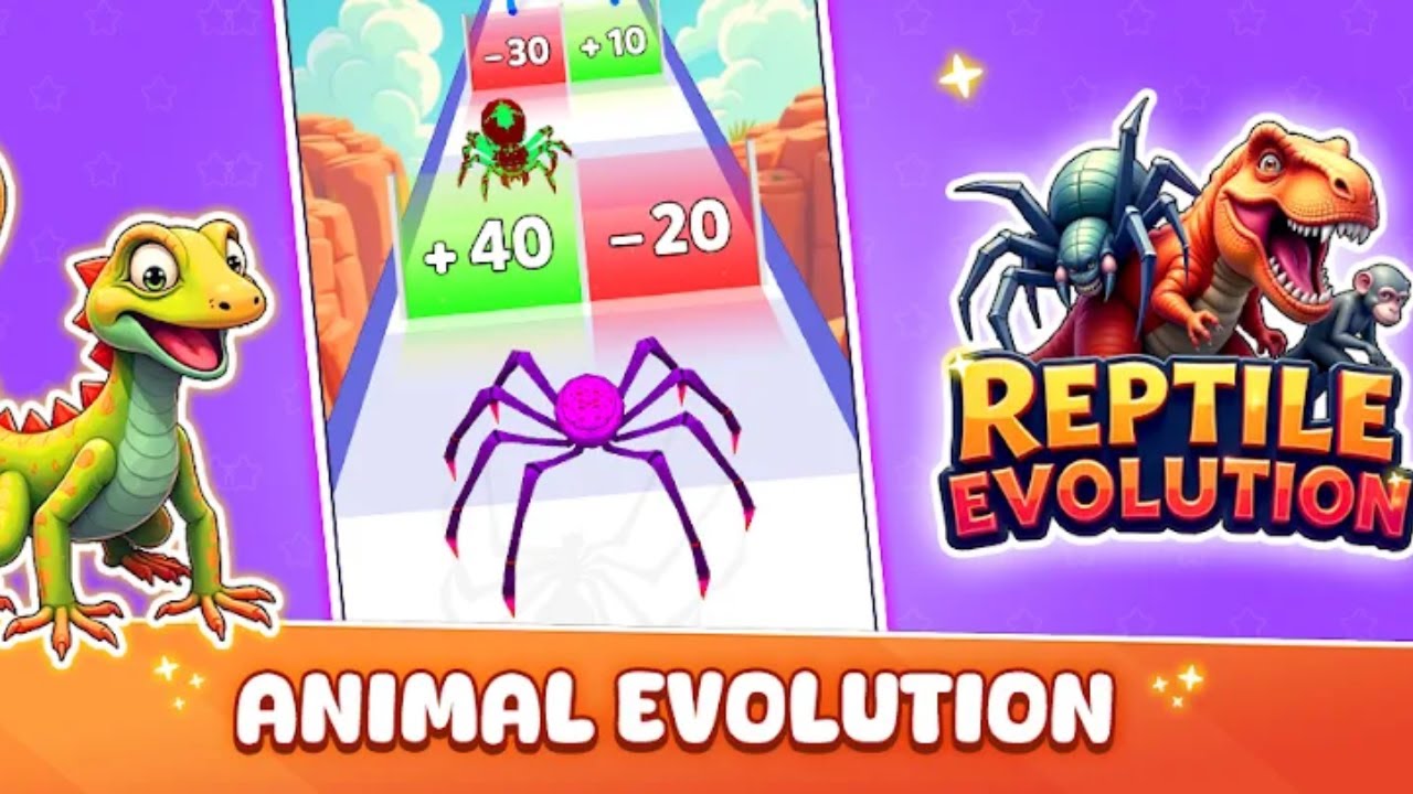 Reptile Evolution Spider Dinos Gameplay Video for Android Mobile - YouTube