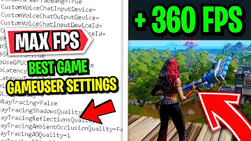Best Game User Settings in Fortnite! 🚀(Reduce Input Delay + FPS BOOST!)