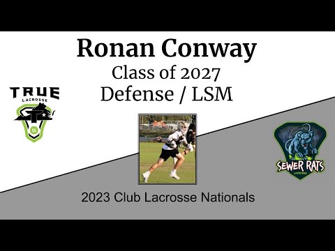 Ronan Conway, Class of 2027, Defense/LSM - 2023 Club Lacrosse Nationals