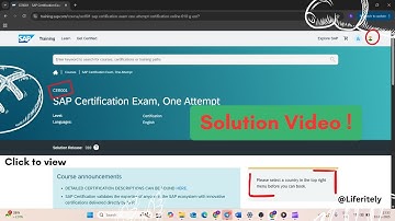 Solution of SAP Certification Exam Registration  CER001 || India || SAP #sap #sapcertification #exam