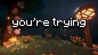 no one sees it… but you’re trying 🌧️ | minecraft lofi, rain & fire asmr | music to rest & focus 🌙