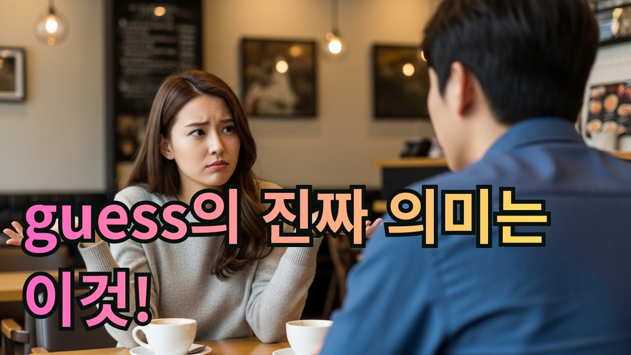 Day44. I guess를 추측이라고 배운 사람들, 다 틀렸습니다 추측이 아니라면