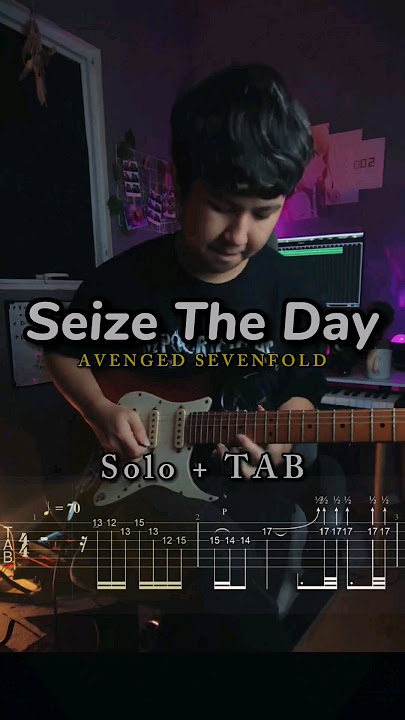 A7X - SEIZE THE DAY // SOLO   TAB🎸  #guitarcover  #avengedsevenfold  #seizethedey  #musik