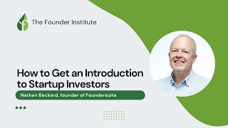 Nathan Beckord: How to Get an Introduction to Startup Investors