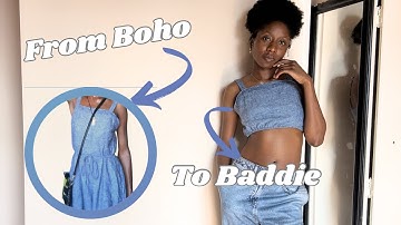 DIY | Upcycle Jumpsuit into 2-piece | PART 1 | Handsewn