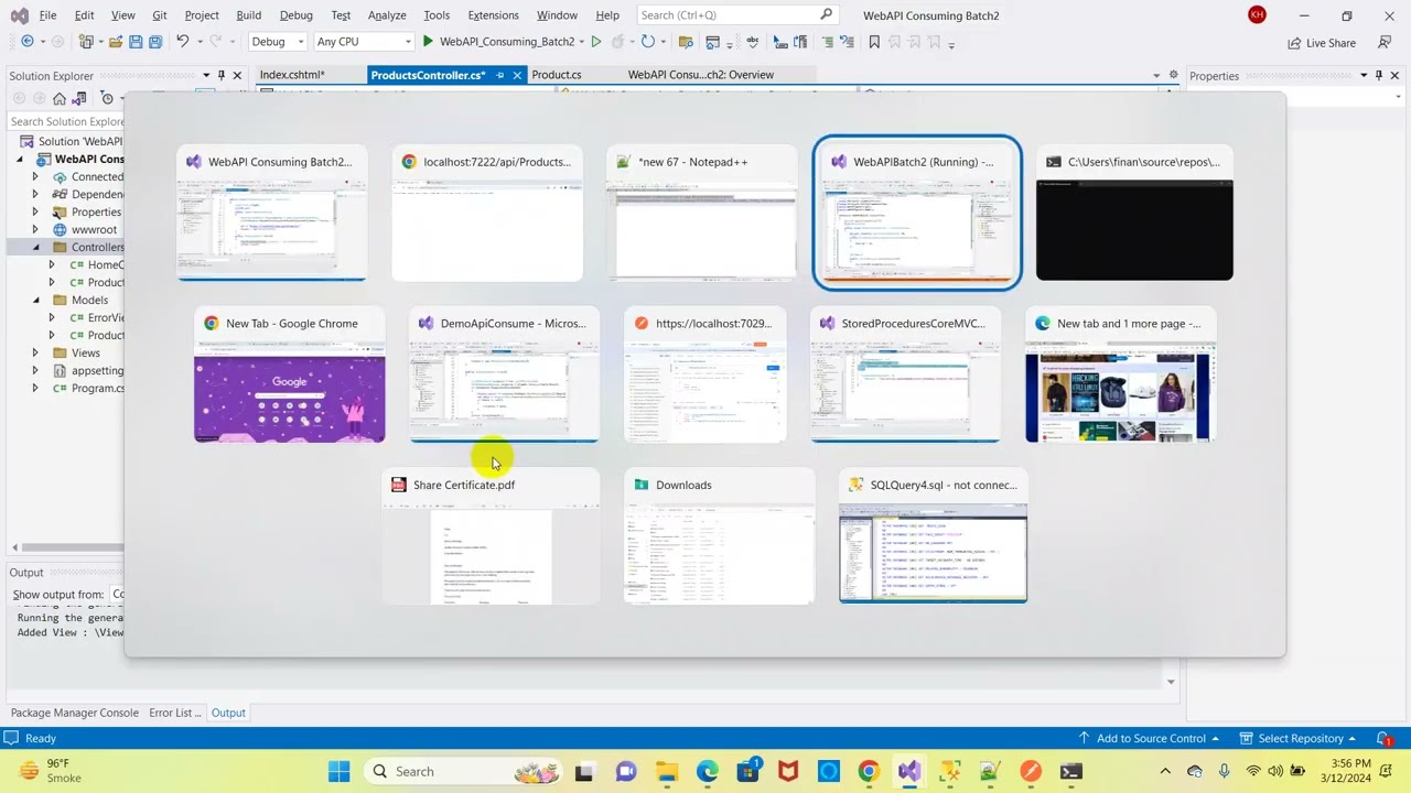 6. ASP.NET Core Web API Consuming using ASP.NET Core MVC