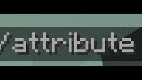 How to use the /attribute Command in Minecraft!