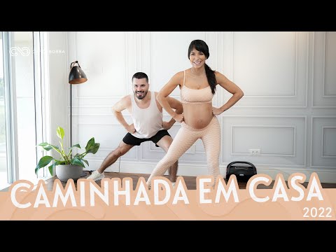 Treino COMPLETO de #CAMINHADAEMCASA para Iniciantes - Carol Borba