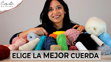 ¿Qué clase de hilos se utilizan para hacer macramé?