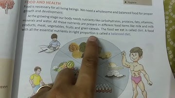 Class 5 th chapter -5 food, health and hygiene part -1.