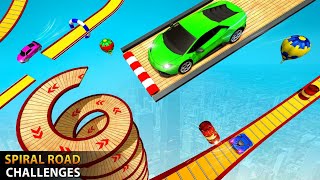 Mega Ramp Spiral Car Stunts Racing Games 2021 | Stunt Cars Game | #shorts screenshot 4