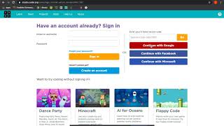 FHMS - How to Login to Code.org