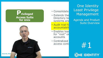 One Identity Authentication Services | Least Privilege Management #1 | Product Suite Overview