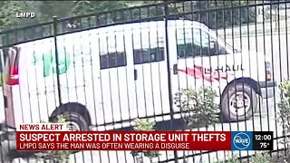 Suspect seen disguised in wig while robbing Louisville storage units arrested