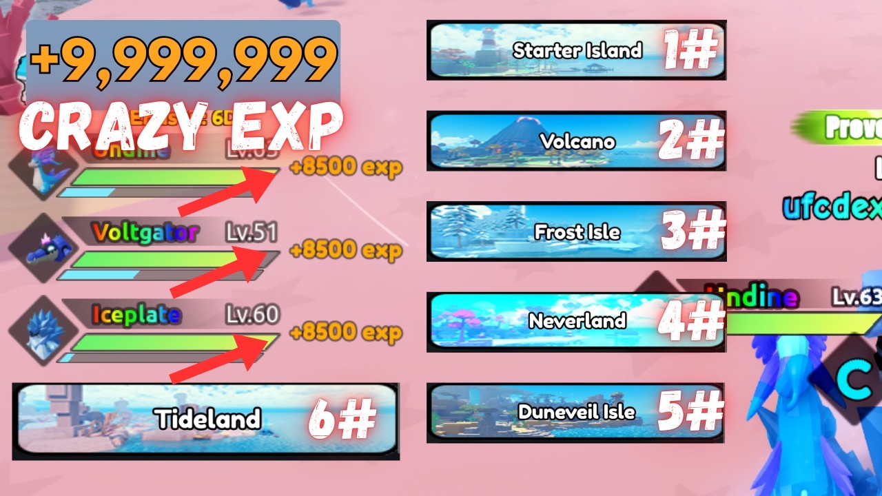 How to get CRAZY EXP!!! [CATCH A MONSTER]