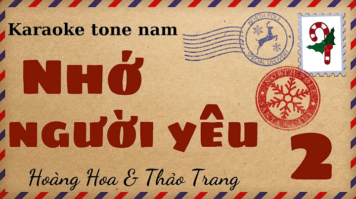 Nhớ người yêu 2&1 | Karaoke tone nam | Cui bap music