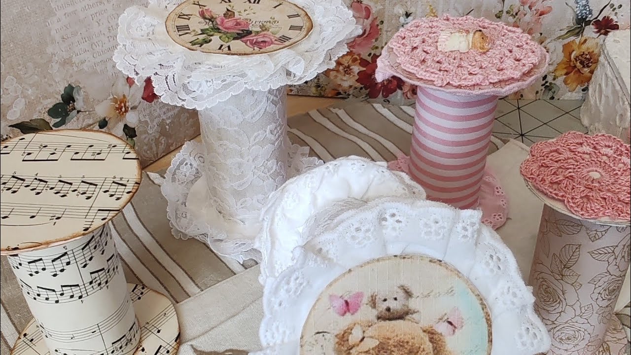 TUTO BOBINE CARTON SHABBY /VINTAGE , RECYCLAGE 